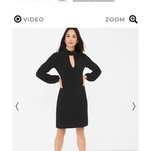 White house black market mock neck shift dress